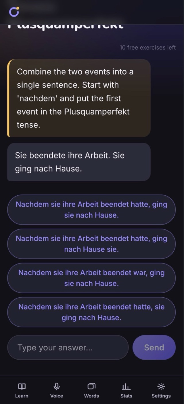 snappyloop app screen